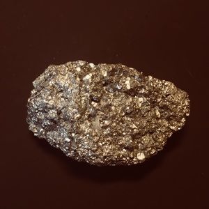 Raw pyrite crystal (fool's gold)